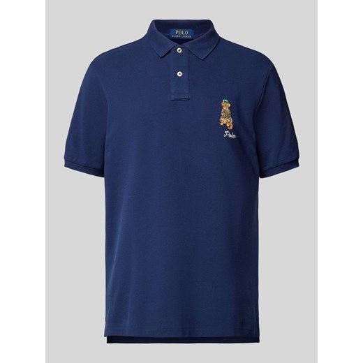 Koszulka polo z wyhaftowanym logo ze sklepu Peek&Cloppenburg  w kategorii T-shirty męskie - zdjęcie 174739421