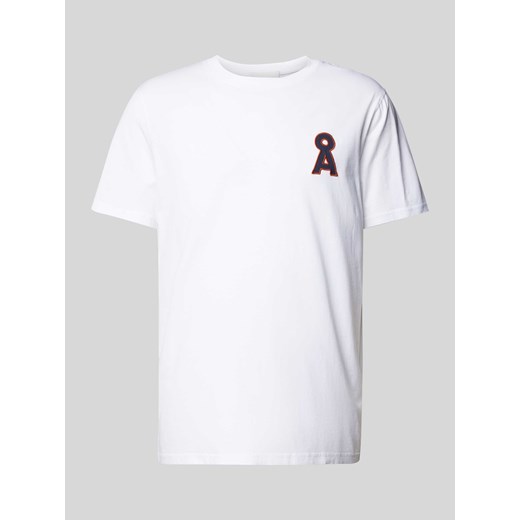 T-shirt z prążkowanym,okrągłym dekoltem model ‘AADONI’ ze sklepu Peek&Cloppenburg  w kategorii T-shirty męskie - zdjęcie 174739594