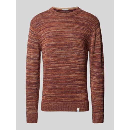 Sweter z dzianiny z detalami z logo ze sklepu Peek&Cloppenburg  w kategorii Swetry męskie - zdjęcie 174739841