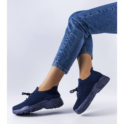 Niebieskie sneakersy z elastyczną cholewką Gois ze sklepu gemre w kategorii Buty sportowe damskie - zdjęcie 174741583
