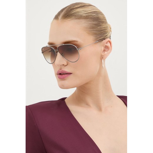 Ray-Ban okulary przeciwsłoneczne AVIATOR REVERSE kolor srebrny 0RBR0101S ze sklepu ANSWEAR.com w kategorii Okulary przeciwsłoneczne damskie - zdjęcie 174743502