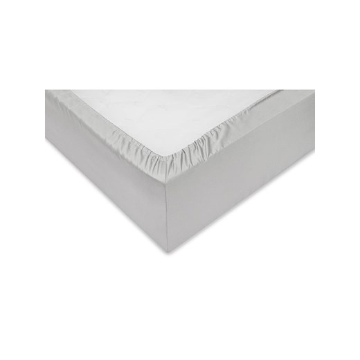 Zo!Home Satynowe prześcieradło w kolorze jasnoszarym na topper z gumką Zo!home 160x200 cm okazyjna cena Limango Polska