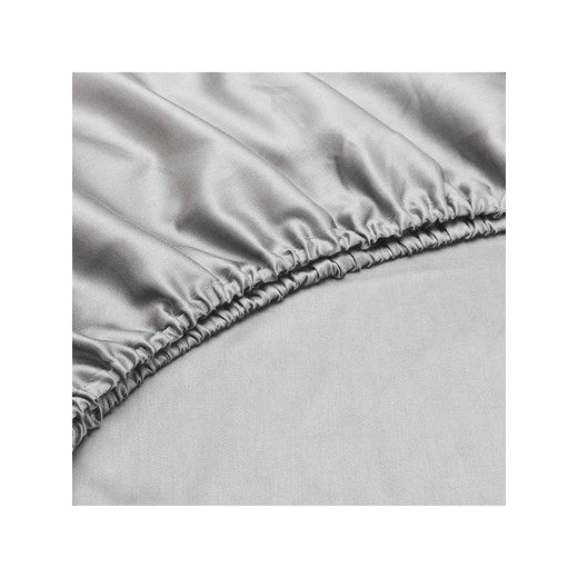 Zo!Home Satynowe prześcieradło w kolorze jasnoszarym na topper z gumką Zo!home 90x200 cm Limango Polska okazja