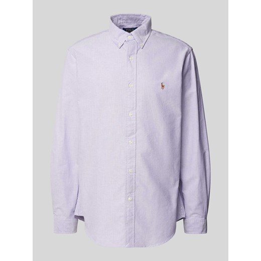 Koszula casualowa o kroju slim fit z kołnierzykiem typu button down ze sklepu Peek&Cloppenburg  w kategorii Koszule męskie - zdjęcie 174749742