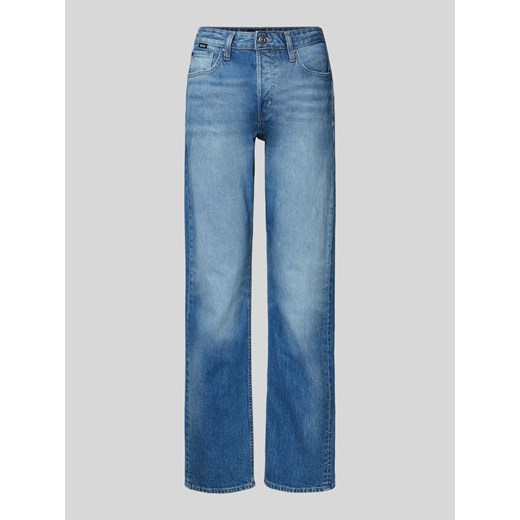 Jeansy z prostą nogawką i detalem z logo model ‘HEIGHT-CLASSIC JEAN’ ze sklepu Peek&Cloppenburg  w kategorii Jeansy damskie - zdjęcie 174758852