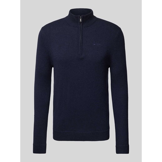 Sweter z dzianiny ze stójką ze sklepu Peek&Cloppenburg  w kategorii Swetry męskie - zdjęcie 174759070
