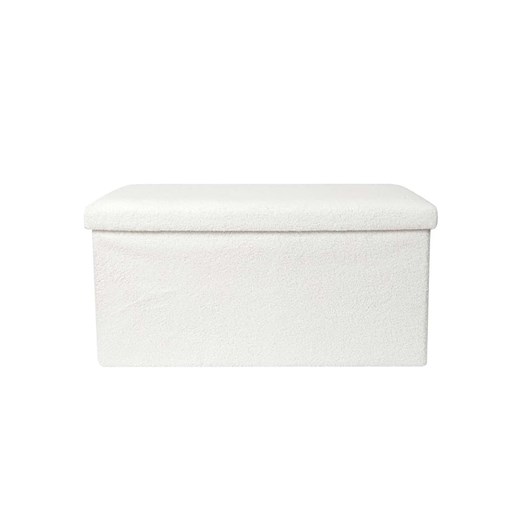 HYGGE Ławka w kolorze białym ze skrzynią - 76 x 38 x 38 cm Hygge onesize promocja Limango Polska