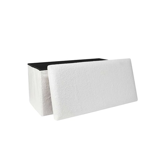 HYGGE Ławka w kolorze białym ze skrzynią - 76 x 38 x 38 cm Hygge onesize okazja Limango Polska
