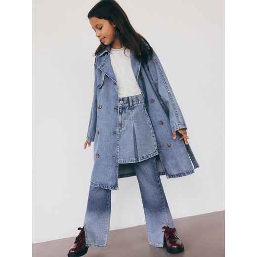 Reserved - Jeansy flare high waist - niebieski Reserved 140 (9 lat) Reserved