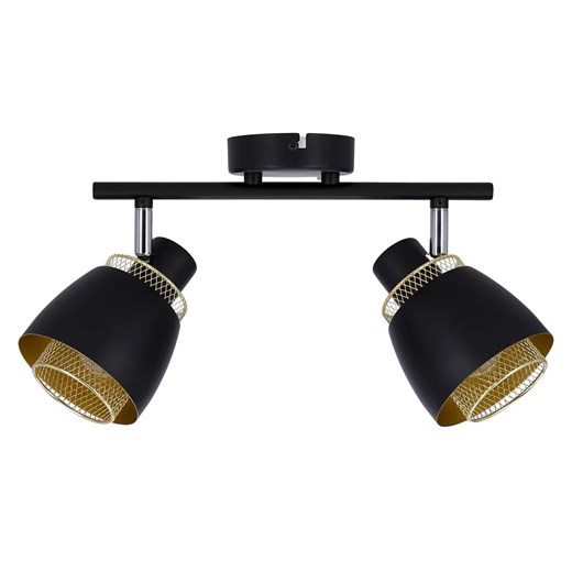 Czarna podwójna lampa sufitowa w stylu loft - 3X D186 R9-G49 ze sklepu Edinos.pl w kategorii Lampy sufitowe - zdjęcie 174766910