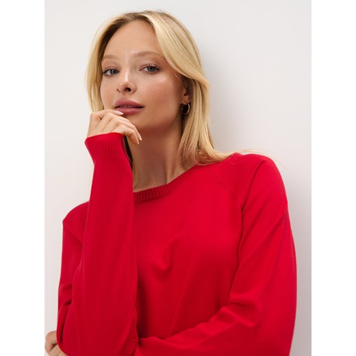 Sweter damski czerwony Mohito 