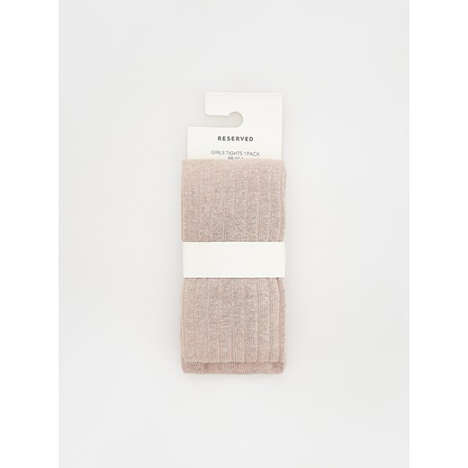 Reserved - Bawełniane rajstopy - pastelowy róż ze sklepu Reserved w kategorii Rajstopy dziecięce - zdjęcie 174771161