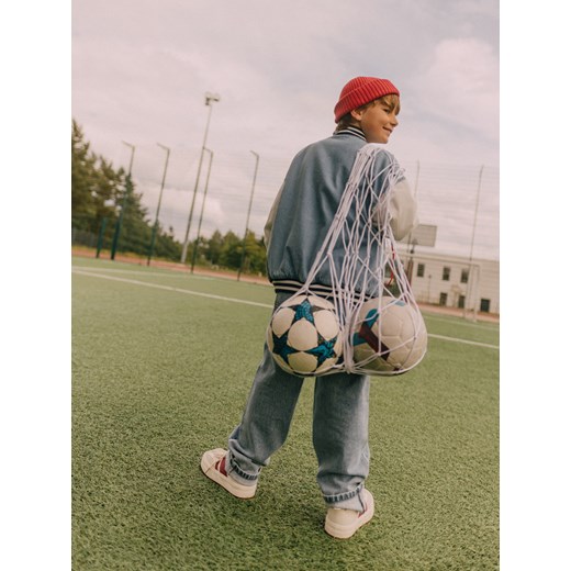 Reserved - Prążkowana czapka beanie - czerwony Reserved 5-9 lat Reserved