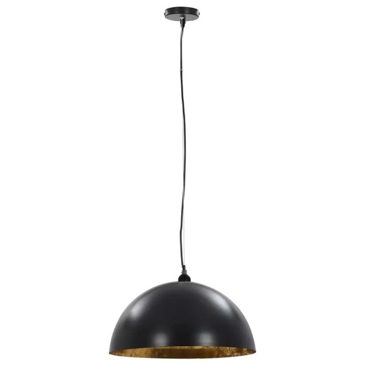 Czarno-złote lampy wiszące nad stół 2 sztuki - EX105-Moldo Lumes One Size Edinos.pl