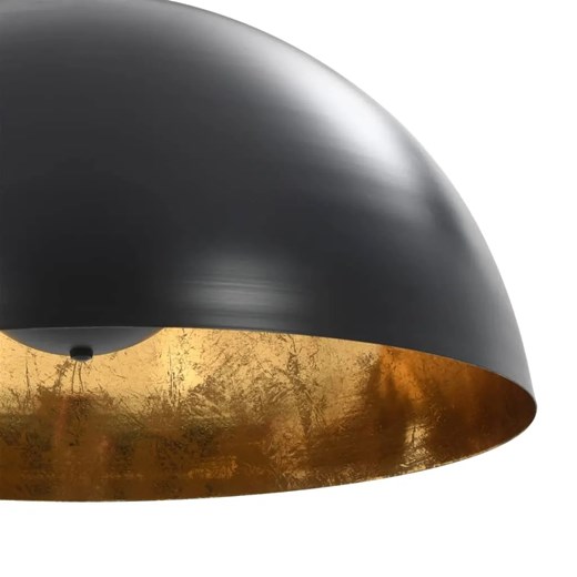 Czarno-złote lampy wiszące nad stół 2 sztuki - EX105-Moldo Lumes One Size Edinos.pl