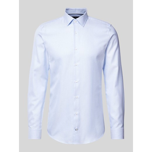 Koszula biznesowa o kroju slim fit z kołnierzykiem typu kent ze sklepu Peek&Cloppenburg  w kategorii Koszule męskie - zdjęcie 174775314