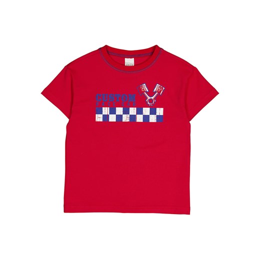 Fred´s World by GREEN COTTON Koszulka &quot;Racing&quot; w kolorze czerwonym ze sklepu Limango Polska w kategorii T-shirty chłopięce - zdjęcie 174776122
