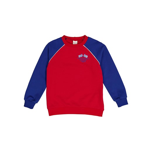 Fred´s World by GREEN COTTON Bluza &quot;Racing&quot; w kolorze czerwono-niebieskim ze sklepu Limango Polska w kategorii Bluzy chłopięce - zdjęcie 174776183