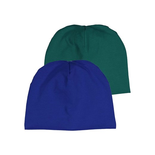 Fred´s World by GREEN COTTON Czapki beanie (2 szt.) &quot;Alfa&quot; w kolorze niebieskim i zielonym ze sklepu Limango Polska w kategorii Czapki dziecięce - zdjęcie 174776253