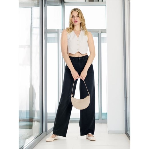 Sinsay - Jeansy wide leg - czarny ze sklepu Sinsay w kategorii Jeansy damskie - zdjęcie 174777970