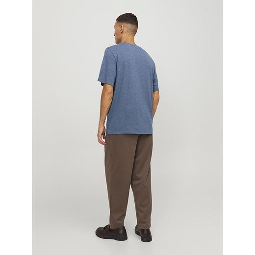 Niebieski t-shirt męski Jack & Jones z krótkim rękawem