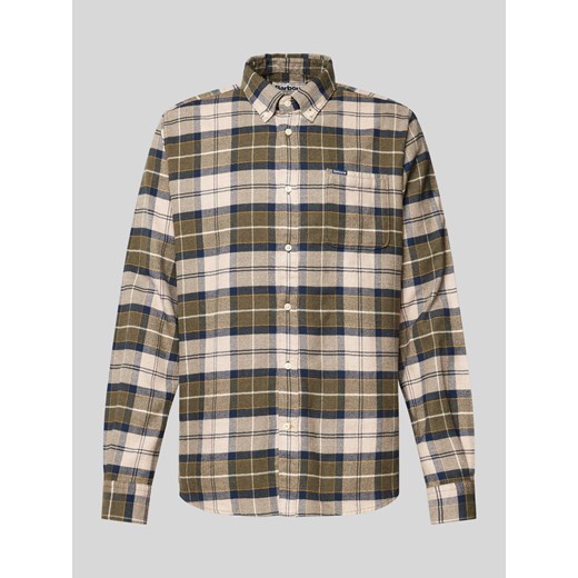 Koszula męska Barbour z długim rękawem z kołnierzykiem button down