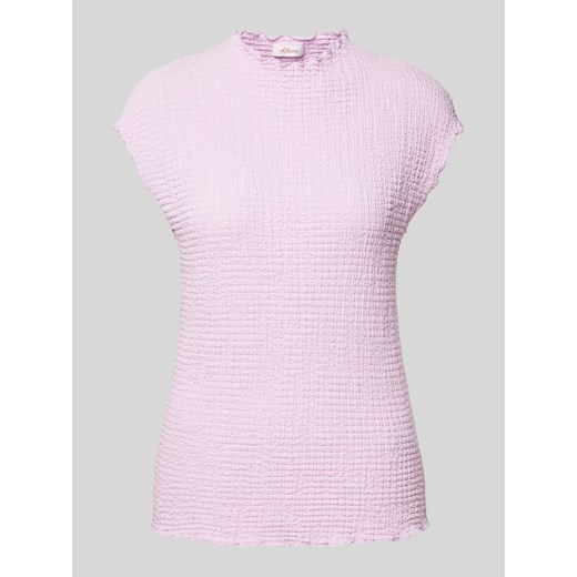 T-shirt o dopasowanym kroju z efektem marszczenia ze sklepu Peek&Cloppenburg  w kategorii Bluzki damskie - zdjęcie 174784821