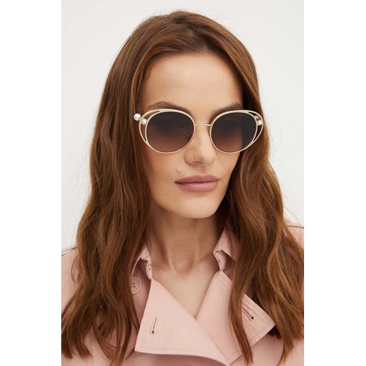 Jimmy Choo okulary przeciwsłoneczne damskie kolor czarny 0JC4003HB ze sklepu ANSWEAR.com w kategorii Okulary przeciwsłoneczne damskie - zdjęcie 174789434