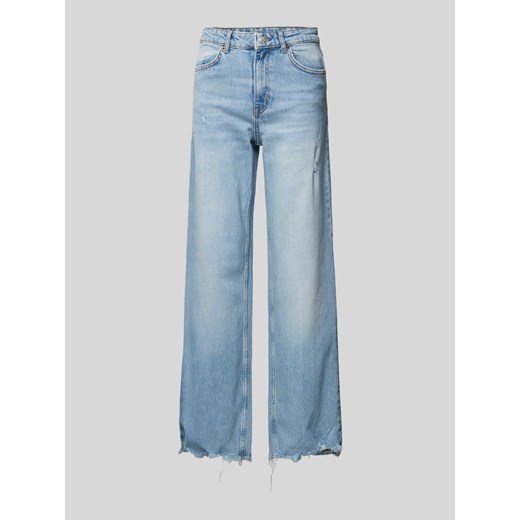 Jeansy z szeroką nogawką i frędzlami model ‘JUICY’ ze sklepu Peek&Cloppenburg  w kategorii Jeansy damskie - zdjęcie 174791151