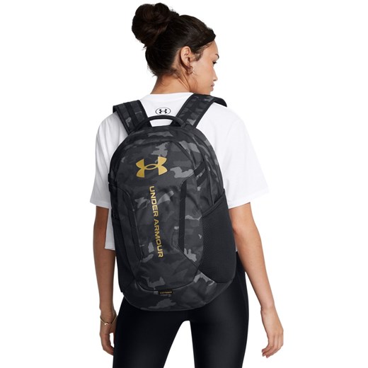 Plecak treningowy uniseks Under Armour UA Hustle 6.0 Backpack - czarny ze sklepu Sportstylestory.com w kategorii Plecaki - zdjęcie 174792614