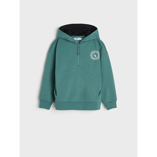 Sinsay - Bluza z kapturem - zielony Sinsay 110 Sinsay
