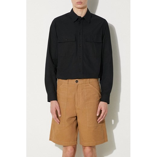 A.P.C. szorty bawełniane kolor brązowy COGBJ.H10179-CARAMEL XL PRM promocja