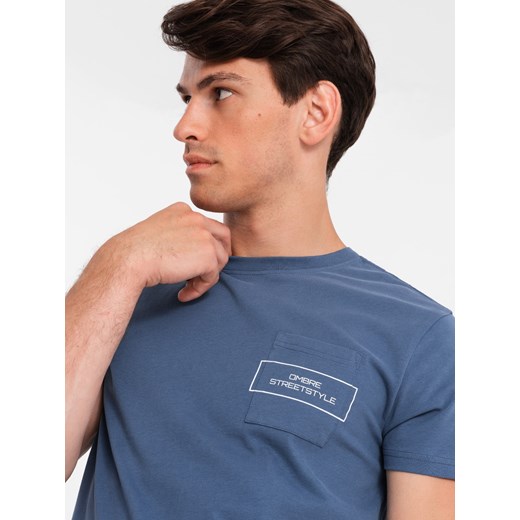 T-shirt męski Ombre z krótkimi rękawami w nadruki 