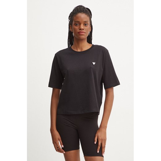 Guess t-shirt bawełniany damski kolor czarny V4BI21 I3Z14 ze sklepu ANSWEAR.com w kategorii Bluzki damskie - zdjęcie 174799664
