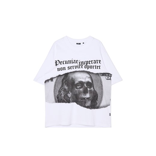 Cropp - Biała koszulka z grafiką - biały ze sklepu Cropp w kategorii T-shirty męskie - zdjęcie 174802550