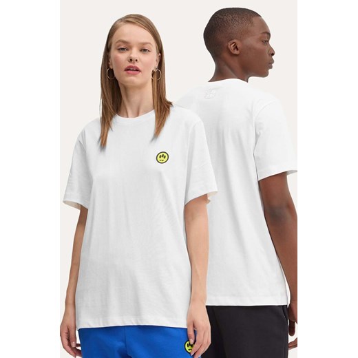 Barrow t-shirt bawełniany kolor beżowy z nadrukiem F4BWUATH139 ze sklepu ANSWEAR.com w kategorii T-shirty męskie - zdjęcie 174805560