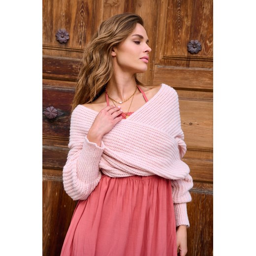 Narzutka swetrowa multiway Icy Raspberry ONE SIZE Naoko ONE SIZE NAOKO