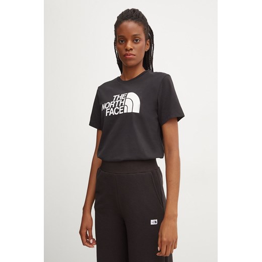 The North Face t-shirt Relaxed Easy Tee damski kolor czarny NF0A8A6GJK31 ze sklepu ANSWEAR.com w kategorii Bluzki damskie - zdjęcie 174809660
