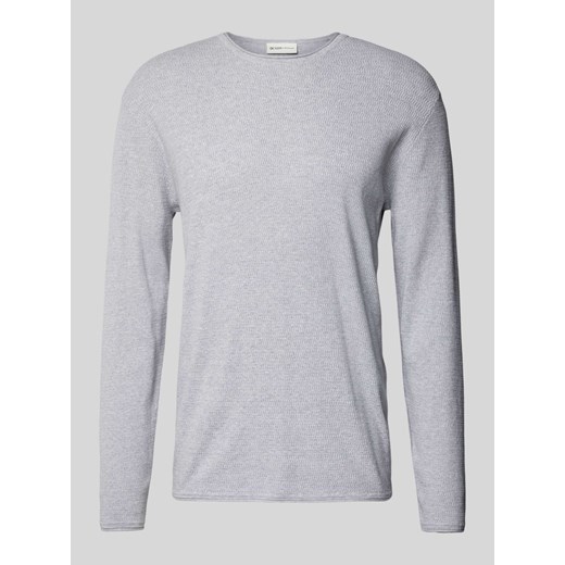 Sweter o kroju regular fit z fakturowanym wzorem ze sklepu Peek&Cloppenburg  w kategorii Swetry męskie - zdjęcie 174811170