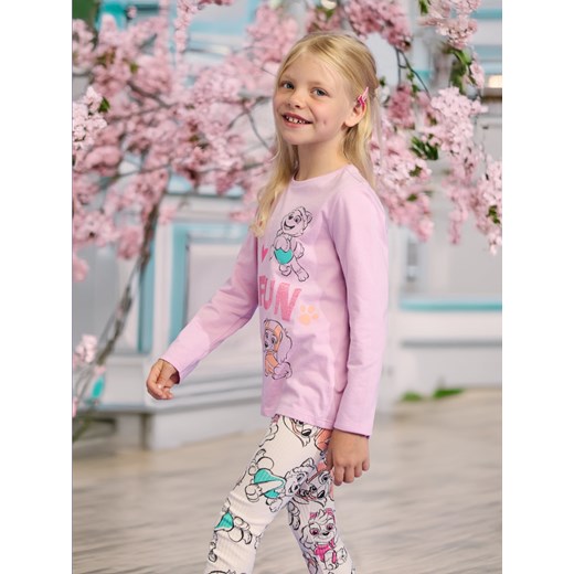 Sinsay - Koszulka z długimi rękawami 2 pack Psi Patrol - fioletowy Sinsay 128 Sinsay