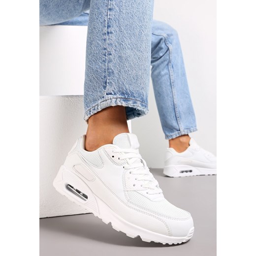Białe Sznurowane Sneakersy na Grubej Podeszwie Sayre ze sklepu renee.pl w kategorii Buty sportowe damskie - zdjęcie 174812700