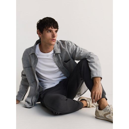 Reserved - Spodnie dresowe regular fit - ciemnoszary Reserved M Reserved