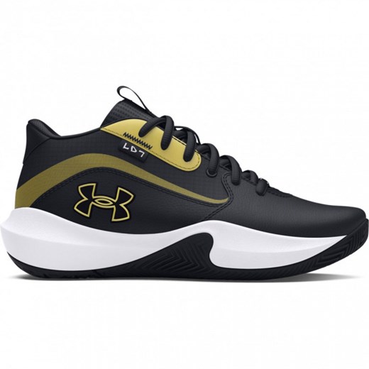 Dziecięce buty do koszykówki Under Armour UA Gs Lockdown 7 - czarne ze sklepu Sportstylestory.com w kategorii Buty sportowe dziecięce - zdjęcie 174813903