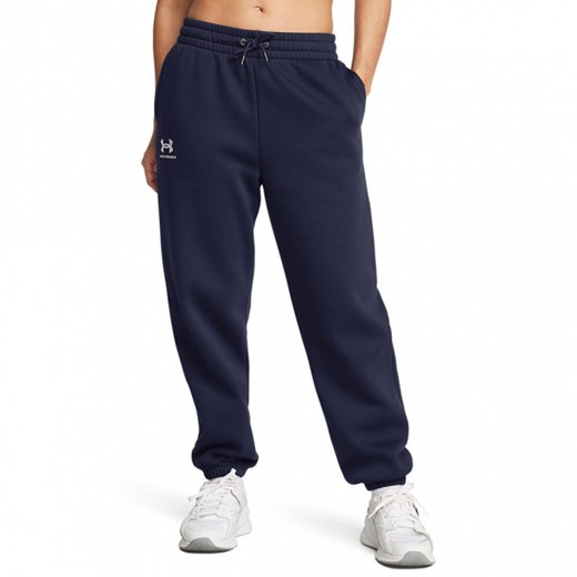 Damskie spodnie dresowe Under Armour UA Icon Fleece - granatowe ze sklepu Sportstylestory.com w kategorii Spodnie damskie - zdjęcie 174814164