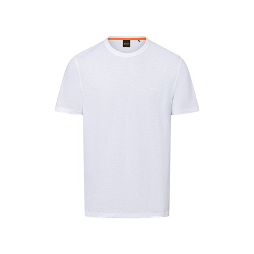 BOSS Orange T-shirt męski Mężczyźni Bawełna biały marmurkowy ze sklepu vangraaf w kategorii T-shirty męskie - zdjęcie 174815690