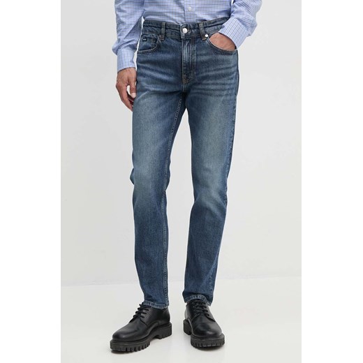 BOSS jeansy męskie kolor niebieski 50527022 ze sklepu ANSWEAR.com w kategorii Jeansy męskie - zdjęcie 174817334