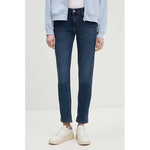 Levi&apos;s jeansy MID RISE BOYFRIEND damskie kolor granatowy ze sklepu ANSWEAR.com w kategorii Jeansy damskie - zdjęcie 174817450