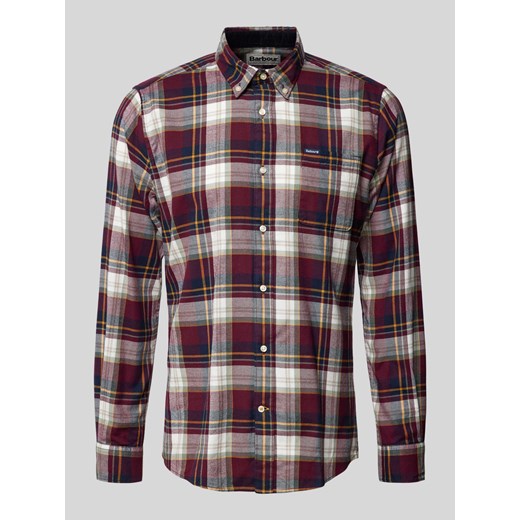 Koszula casualowa o kroju tailored fit z kołnierzykiem typu button down ze sklepu Peek&Cloppenburg  w kategorii Koszule męskie - zdjęcie 174817604