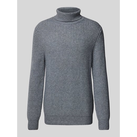 Sweter z dzianiny z golfem model ‘ROLLI’ ze sklepu Peek&Cloppenburg  w kategorii Swetry męskie - zdjęcie 174817663