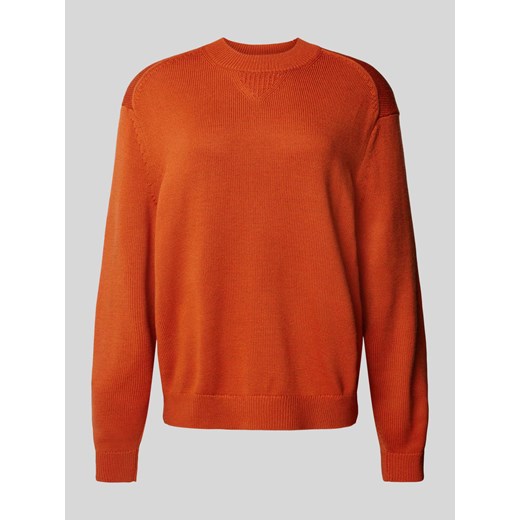 Sweter z dzianiny z prążkowanymi wykończeniami ze sklepu Peek&Cloppenburg  w kategorii Swetry męskie - zdjęcie 174818054